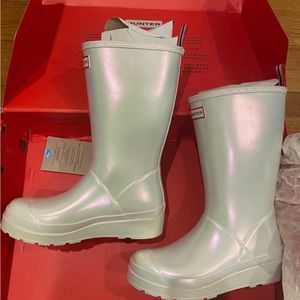 Hunter Nebula boots tall size 8